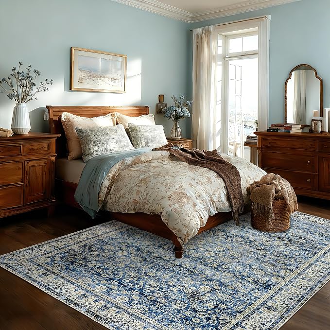 BILEEHOME Dark Blue 5x8 Area Rug - Image 8