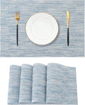 Leetaltree Jacquard Blue Placemats Set of 4 by Leetaltree-ArtatEveryTable