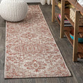 JONATHAN Y Boho Medallion Indoor Outdoor Runner Rug 2X10 Red/Taupe, Estrella by JONATHANY