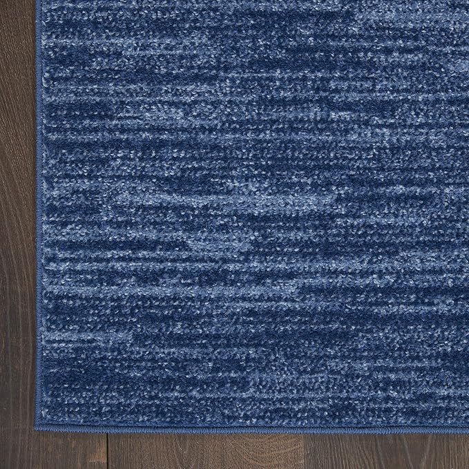 Nourison Home Nourison Essentials Navy Blue 2'2" x 7'6" Area Rug - Image 5