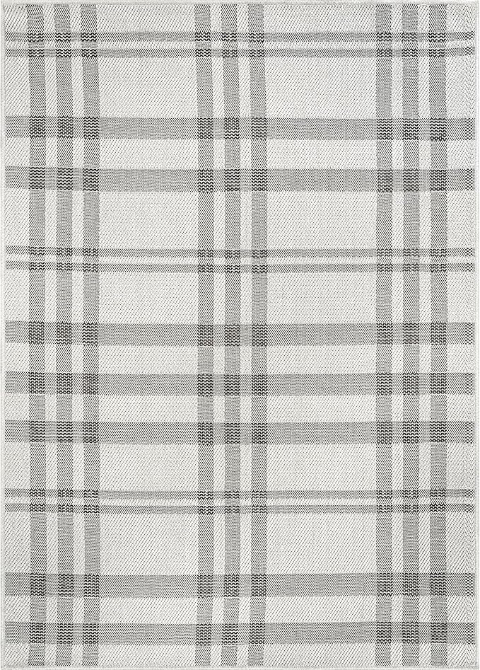 CAMILSON Easy Jute Rug 8x10, Indoor Outdoor Off-White Color Fiber Area Rugs - Image 2