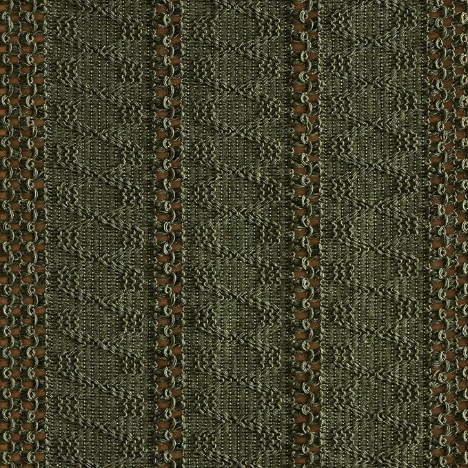 Macrame Style Boho Table Runner, 12x108 Inch Olive | Woven Boho Table Runner - Image 6