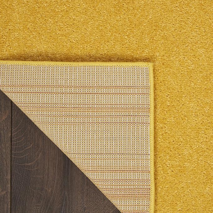 Nourison Home Nourison Essentials Yellow 2'2" x 10' Area Rug - Image 4