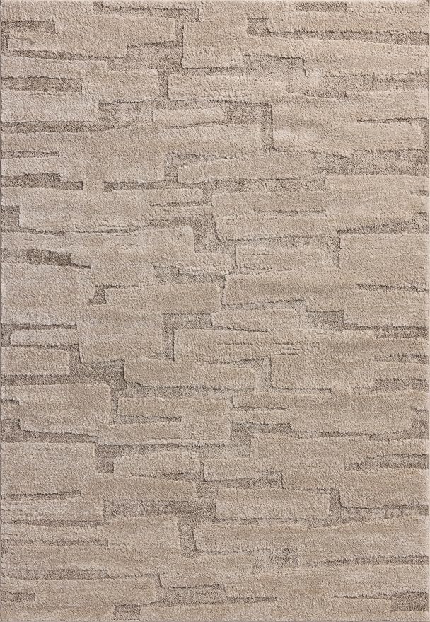 Loloi Amber Lewis Monty Collection MOT-04 Taupe/Beige 6'-7" x 9'-3", .50" Pile - Image 3