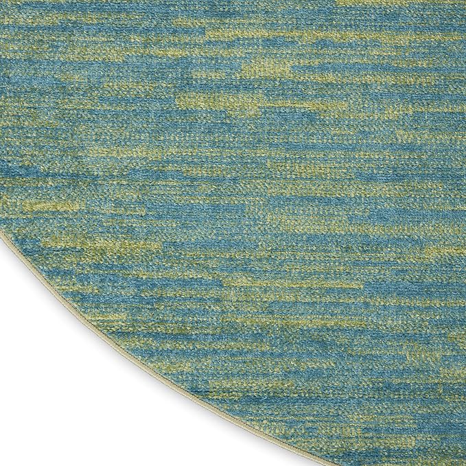 Nourison Home Nourison Essentials Blue Green 6' x Round Area Rug - Image 7