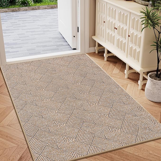 Indoor Door Mat 36"x59" Large, Low-Profile Welcome Front Door Mat Indoor by NaolotureHome