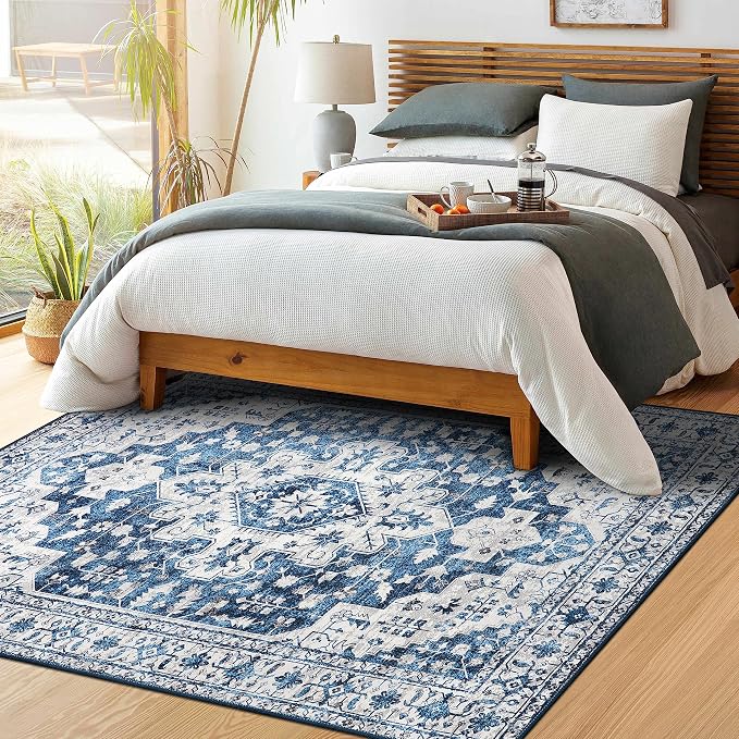 Moynesa Ultra-Thin Washable Vintage Area Rug - Image 3
