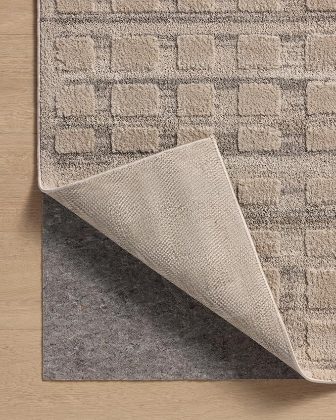 Loloi Amber Lewis Monty Collection MOT-06 Pebble/Beige 4'-0" x 6'-0", .50" Pile - Image 8