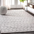 JONATHAN Y Boho Vintage Diamond Cream/Gray Indoor Area Rug 10X14 ft, Moroccan by JONATHANY