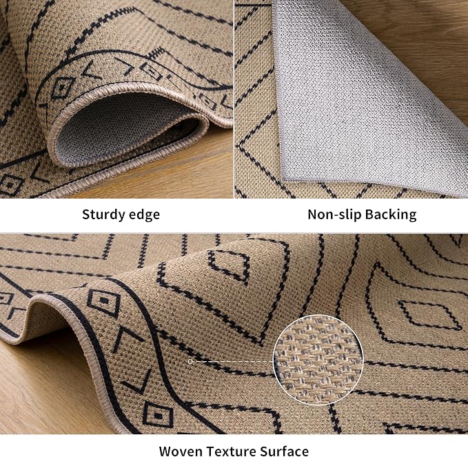 Tangsoo Modern Easy Jute 4x6 Outdoor Rug - Image 5