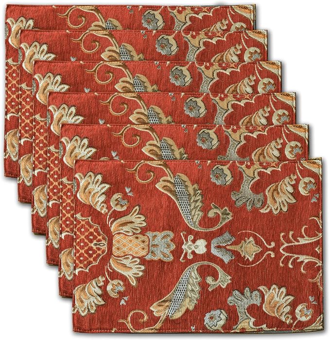 Extra Luxury Dinner Placemats Set of 6, by NYSMXF