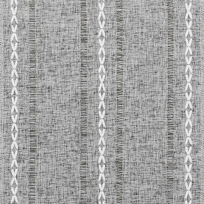 Hemstitched Farmhouse Table Runner, Charcoal 13x60 Inch, Cotton Linen Table - Image 5