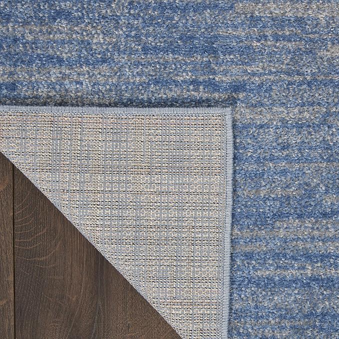 Nourison Home Nourison Essentials Blue Grey 6' x 9' Area Rug - Image 6